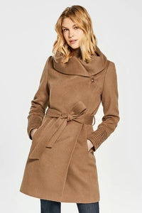 Hooded sales wrap coat