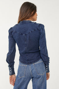 FREE PEOPLE GOING SOMEWHERE BLOUSE