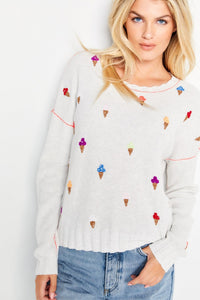 LISA TODD WHAT'S THE SCOOP SWEATER