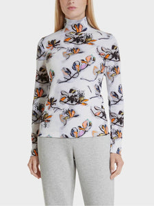 MARC CAIN TOP WITH MAGNOLIA PRINT