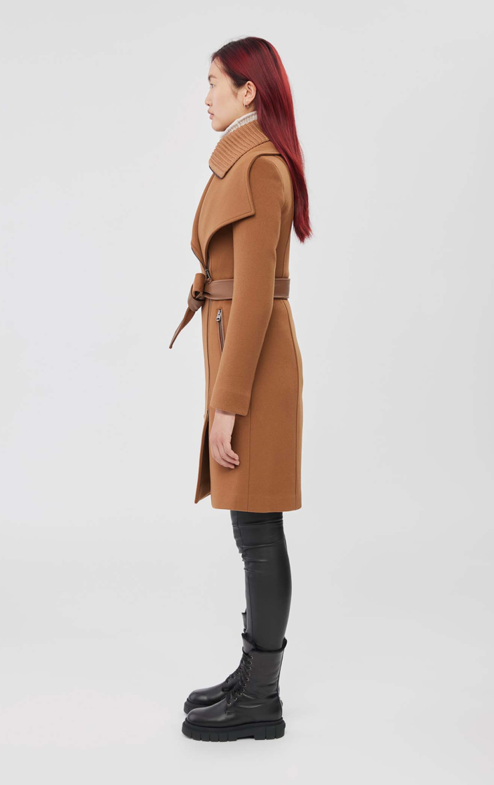 MACKAGE NORI 2-in-1 TAILORED WOOL COAT WITH SASH BELT MACKAGE NORI 2-in-1 TAILORED WOOL COAT WITH SASH BELT