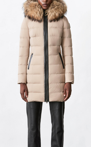 MACKAGE CALLA DOWN COAT WITH REMOVABLE FUR TRIM