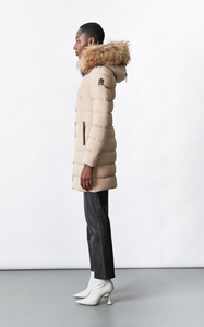 MACKAGE CALLA DOWN COAT WITH REMOVABLE FUR TRIM