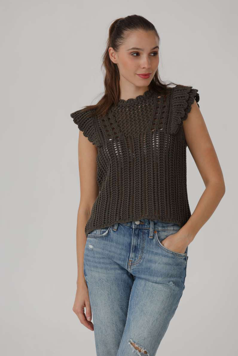 PRINCESS GOES HOLLYWOOD CROCHET TOP