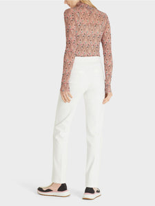 MARC CAIN MESH TOP WITH BOHO PATTERN