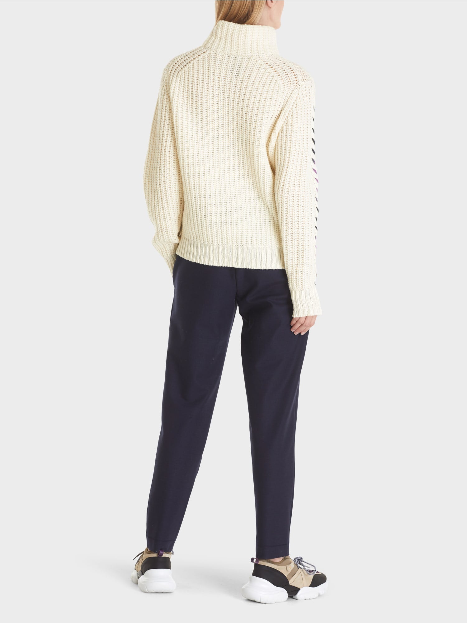 MARC CAIN SWEATER WITH RIBBONS DETAILS