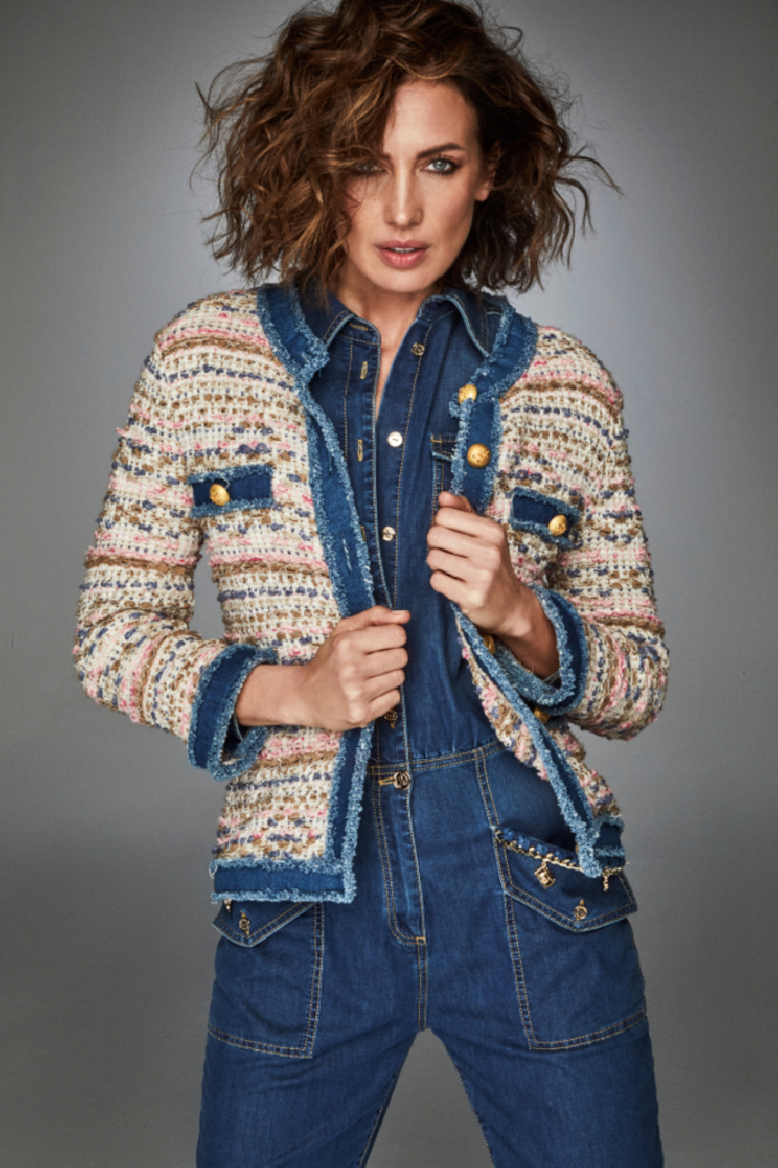 THE EXTREME COLLECTION MULTICOLOUR TWEED JACKET ANETTE